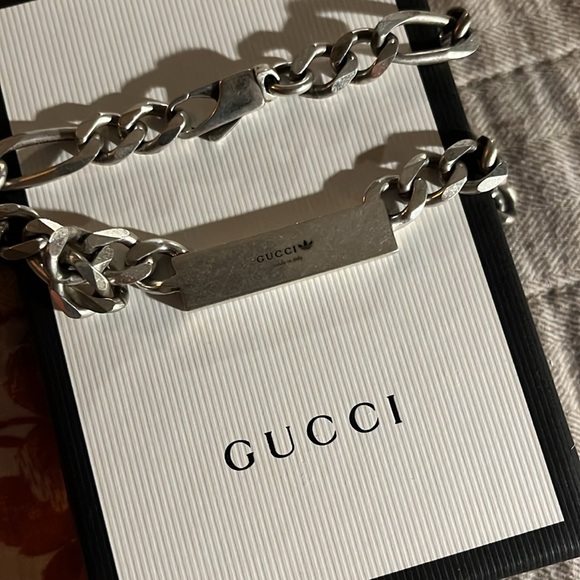 Gucci / Adidas Silver Link Necklace - Picture 4 of 7